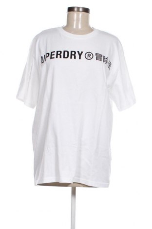 Γυναικείο t-shirt Superdry, Μέγεθος L, Χρώμα Λευκό, Τιμή 18,04 €