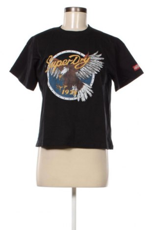 Γυναικείο t-shirt Superdry, Μέγεθος M, Χρώμα Μαύρο, Τιμή 18,04 €