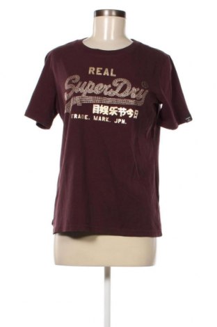 Γυναικείο t-shirt Superdry, Μέγεθος M, Χρώμα Βιολετί, Τιμή 18,04 €