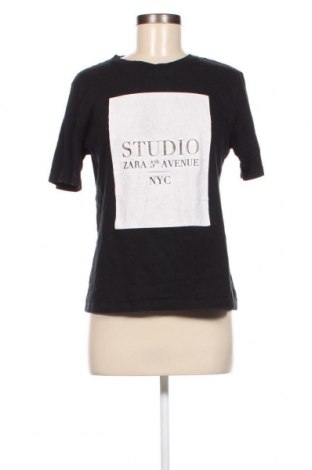 Tricou de femei Zara, Mărime S, Culoare Negru, Preț 26,32 Lei