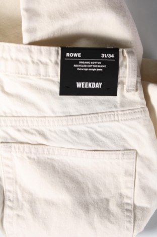 Damen Jeans Weekday, Größe L, Farbe Weiß, Preis € 5,92