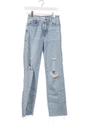 Дамски дънки Zara, Размер XS, Цвят Син, Цена 20,00 лв.