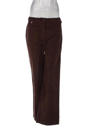 Pantaloni de velvet de femei Even&Odd, Mărime L, Culoare Maro, Preț 21,18 Lei