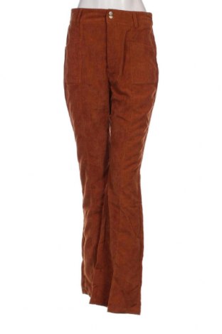Pantaloni de velvet de femei SHEIN, Mărime M, Culoare Maro, Preț 27,24 Lei