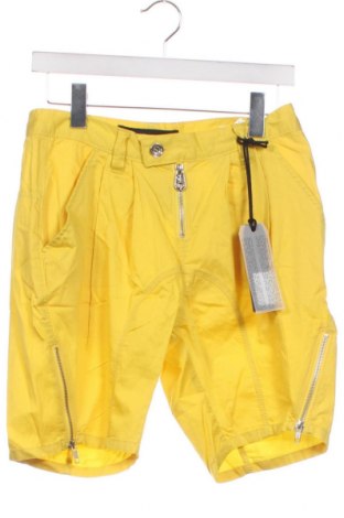 Γυναικείο κοντό παντελόνι Miss Sixty, Μέγεθος XS, Χρώμα Κίτρινο, Τιμή 11,57 €
