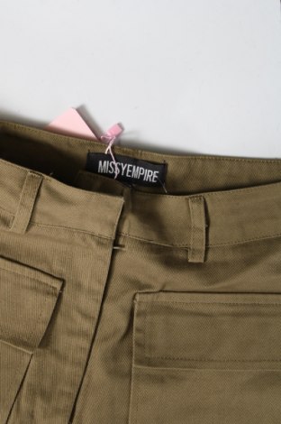 Γυναικείο κοντό παντελόνι Missy Empire, Μέγεθος XS, Χρώμα Πράσινο, Τιμή 6,23 €