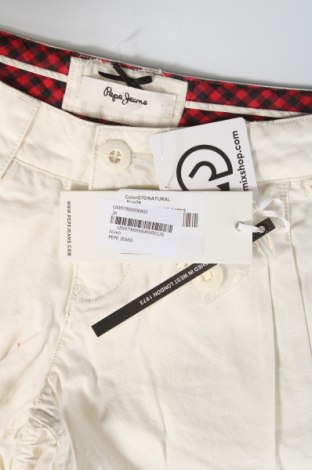 Pantaloni scurți de femei Pepe Jeans, Mărime XS, Culoare Ecru, Preț 26,84 Lei