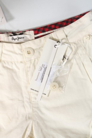 Γυναικείο κοντό παντελόνι Pepe Jeans, Μέγεθος XS, Χρώμα Εκρού, Τιμή 12,09 €