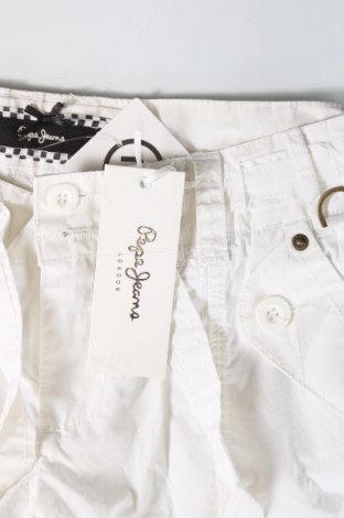 Γυναικείο κοντό παντελόνι Pepe Jeans, Μέγεθος S, Χρώμα Λευκό, Τιμή 12,09 €