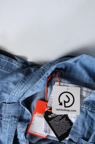 Γυναικείο κοντό παντελόνι Superdry, Μέγεθος L, Χρώμα Μπλέ, Τιμή 12,97 €