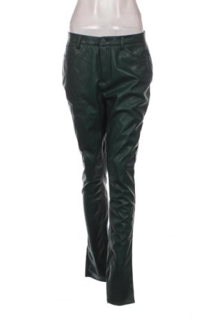 Дамски кожен панталон Costes, Размер L, Цвят Зелен, Цена 29,00 лв.