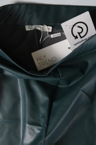 Γυναικείο παντελόνι δερμάτινο Nly Trend, Μέγεθος XXS, Χρώμα Πράσινο, Τιμή 6,88 €