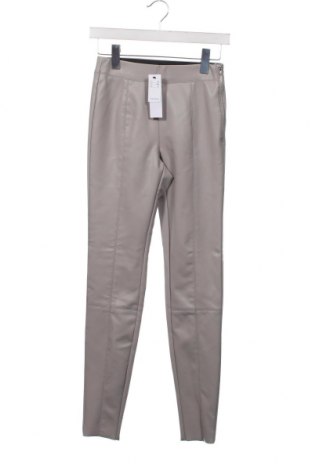Γυναικείο παντελόνι δερμάτινο Topshop, Μέγεθος XS, Χρώμα Γκρί, Τιμή 44,85 €
