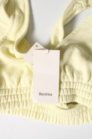 Γυναικείο αμάνικο μπλουζάκι Bershka, Μέγεθος XS, Χρώμα Κίτρινο, Τιμή 8,44 €