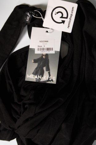 Γυναικείο αμάνικο μπλουζάκι Milan Kiss, Μέγεθος S, Χρώμα Μαύρο, Τιμή 14,95 €