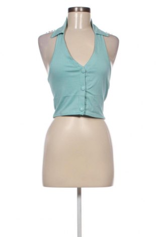 Γυναικείο αμάνικο μπλουζάκι Missguided, Μέγεθος L, Χρώμα Μπλέ, Τιμή 7,25 €