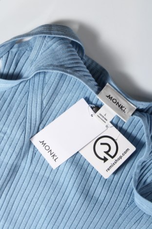 Γυναικείο αμάνικο μπλουζάκι Monki, Μέγεθος L, Χρώμα Μπλέ, Τιμή 9,30 €