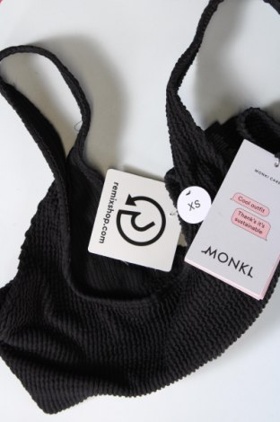 Γυναικείο αμάνικο μπλουζάκι Monki, Μέγεθος XS, Χρώμα Μαύρο, Τιμή 3,33 €