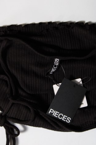 Γυναικείο αμάνικο μπλουζάκι Pieces, Μέγεθος M, Χρώμα Μαύρο, Τιμή 5,01 €