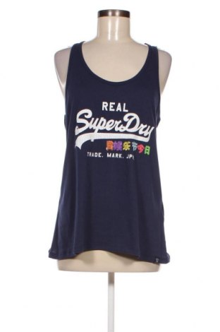 Γυναικείο αμάνικο μπλουζάκι Superdry, Μέγεθος L, Χρώμα Μπλέ, Τιμή 15,46 €