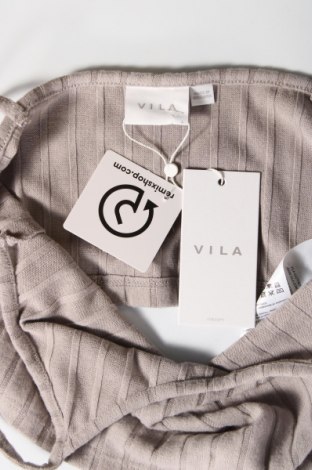 Γυναικείο αμάνικο μπλουζάκι VILA, Μέγεθος L, Χρώμα Γκρί, Τιμή 5,15 €