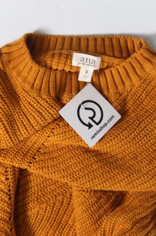 Дамски пуловер A.N.A., Размер M, Цвят Жълт, Цена 8,70 лв.