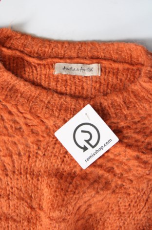 Γυναικείο πουλόβερ Amelie & Amelie, Μέγεθος L, Χρώμα Πορτοκαλί, Τιμή 5,38 €