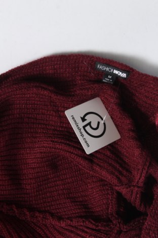 Дамски пуловер Fashion nova, Размер M, Цвят Червен, Цена 5,22 лв.