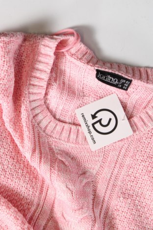 Дамски пуловер Janina, Размер L, Цвят Розов, Цена 8,70 лв.