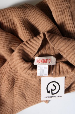 Дамски пуловер Kontatto, Размер M, Цвят Бежов, Цена 3,77 лв.