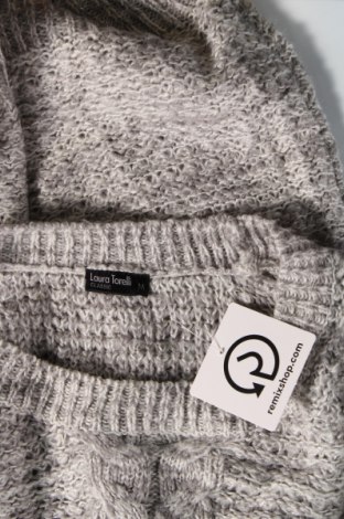 Дамски пуловер Laura Torelli, Размер M, Цвят Сив, Цена 5,80 лв.