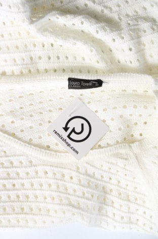 Γυναικείο πουλόβερ Laura Torelli, Μέγεθος M, Χρώμα Λευκό, Τιμή 3,05 €