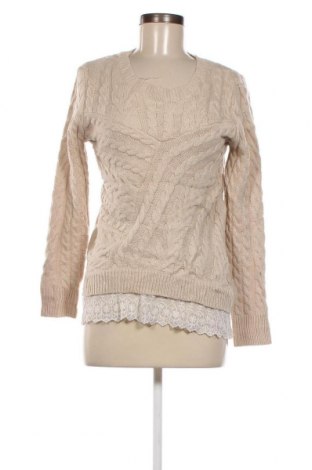 Дамски пуловер Monteau, Размер L, Цвят Бежов, Цена 7,25 лв.