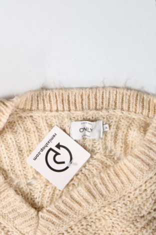 Дамски пуловер ONLY, Размер M, Цвят Бежов, Цена 6,00 лв.