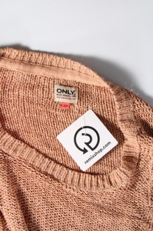 Дамски пуловер ONLY, Размер XS, Цвят Бежов, Цена 5,60 лв.