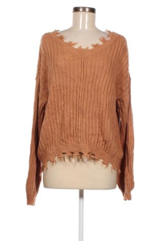 Дамски пуловер Rue 21, Размер M, Цвят Кафяв, Цена 5,22 лв.