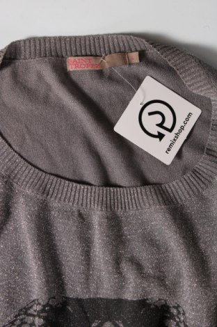 Дамски пуловер Saint Tropez, Размер L, Цвят Сив, Цена 8,70 лв.