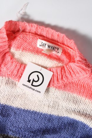 Дамски пуловер Say What, Размер L, Цвят Многоцветен, Цена 9,86 лв.