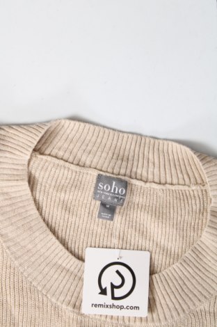 Дамски пуловер Soho, Размер M, Цвят Бежов, Цена 9,57 лв.