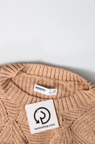 Дамски пуловер Sonoma, Размер XS, Цвят Бежов, Цена 5,22 лв.