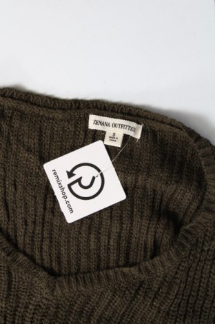 Дамски пуловер Zenana Outfitters, Размер S, Цвят Зелен, Цена 4,93 лв.