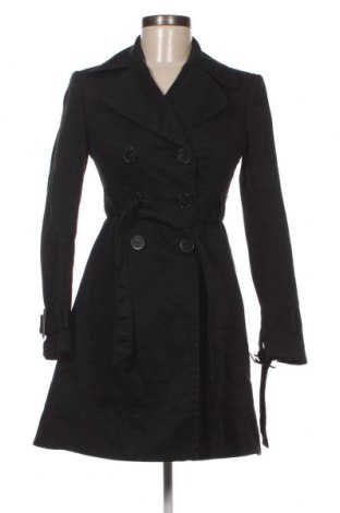 Trench de femei Zara, Mărime XS, Culoare Negru, Preț 176,02 Lei