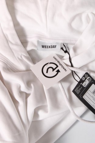 Γυναικείο φούτερ Weekday, Μέγεθος S, Χρώμα Λευκό, Τιμή 19,48 €