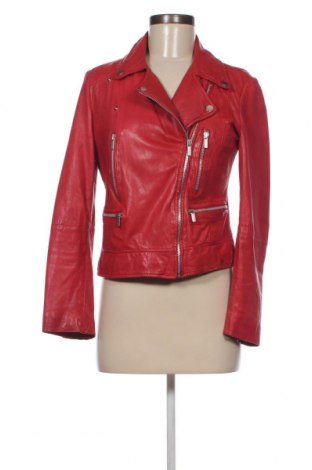 Dámska kožená bunda  Mango, Veľkosť M, Farba Červená, Cena  22,71 €