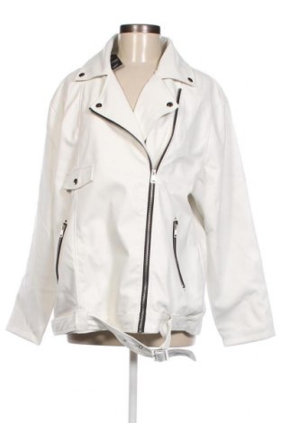 Γυναικείο δερμάτινο μπουφάν Threadbare, Μέγεθος XL, Χρώμα Λευκό, Τιμή 40,72 €
