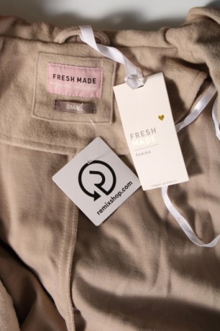Γυναικείο παλτό Fresh Made, Μέγεθος S, Χρώμα  Μπέζ, Τιμή 27,68 €