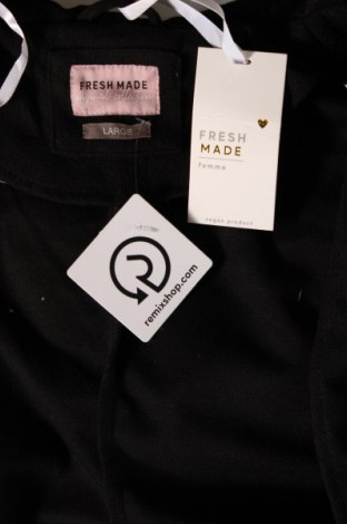 Γυναικείο παλτό Fresh Made, Μέγεθος L, Χρώμα Μαύρο, Τιμή 30,45 €