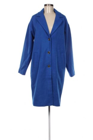 Дамско палто Pieces, Размер L, Цвят Син, Цена 109,00 лв.