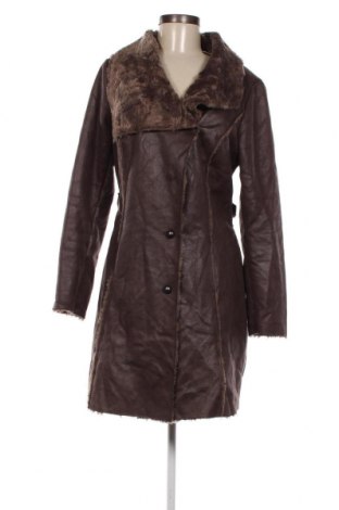 Дамско палто Promod, Размер M, Цвят Кафяв, Цена 17,68 лв.