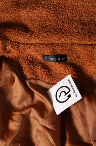 Γυναικείο παλτό SHEIN, Μέγεθος XS, Χρώμα Καφέ, Τιμή 9,27 €